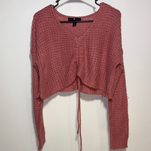 Derek Heart Dusty Rose Knit Top - Picture 1 of 8